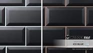 Merola Tile Crown Heights Beveled Matte Black 3 in. x 6 in. Ceramic Wall Tile (5.72 sq. ft./Case) WEB3CHBMB