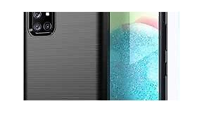 Galaxy A71 5G Cell Phone Case, Soft TPU Slim Fashion Protective Cover with HD Screen Protector (Black)