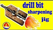 how to sharpen drill bits in 2022, simple drill jig