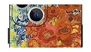 Artizgcase Cute iPhone 13 Case, Van Gogh Phone Cases for Girls, Red Poppies and Daisies Vintage Floral Flower Cover for Women