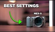 Sony NEX-5: BEST Settings For Photo & Video
