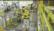 Amazon Kiva Robots in Warehouse