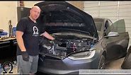 Tesla Model X 12V battery swap