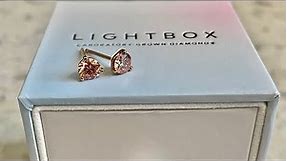 Lightbox Pink Diamond Earrings
