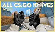 All Knives in CSGO | 2020 (Default Knives w/Animations)