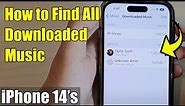 iPhone 14's/14 Pro Max: How to Find All Downloaded Music
