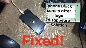 iPhone logo appears and then go black screen Solution 2020