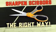 How To Sharpen Common Household Fiskars Scissors | EdgeProinc.com