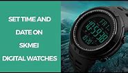 How to | Time and Date Setup on Skmei Digital Watches | #skmei #tutorial