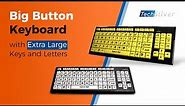 Big Button Keyboard w/ Extra Large Keys / Letters (Type Easier TODAY) [2023]