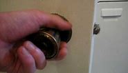 pinhole door knob unlock with pin
