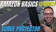 Amazon Basics 12 Outlet Surge Protector Power Strip Overview & Unboxing