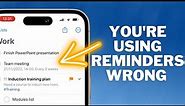 Become a Reminders PRO with this iPhone Tutorial!