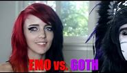 The Difference Between Emo and Goth.