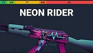 AK-47 Neon Rider - Skin Float And Wear Preview
