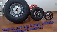 How to put big 8 inch wheels on hoverboard motors ?