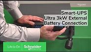 APC Smart-UPS Ultra 3kW - How to Connect the External Battery Pack to the UPS