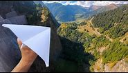 Throwing PAPER AIRPLANES from 165m Dam!