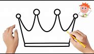 How to draw a crown | Easy drawings