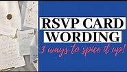 3 Fun Wedding RSVP Card Wording Options