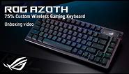 ROG Azoth Gaming Keyboard Unboxing