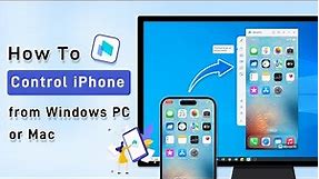 How to Control Your iPhone from Windows PC/Mac | iPhone Screen Mirroring & Controlling