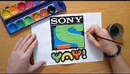 SONY YAY! logo - painting