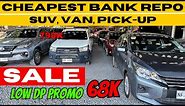 BILIHAN NG PINAKAMURANG HATAK NG BANKO UP TO 50% OFF (PICK-UP, SUV, VAN) | CHEAPEST REPO CARS 2024