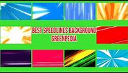 FREE NEW Speed Lines Backgrounds Pack Green Screen || by Green Pedia