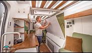 Cleverly Designed Camper Van w/ Murphy Bed, Office & Tesla Power System