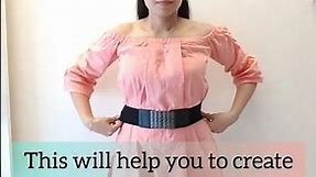 How to wear belts over dresses| Correct way to style belts| Waist belt Styling hacks to look slim😍