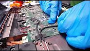 Asus g74s gs74sx disassembly laptop charge port power jack repair fix taking apart tear down guide