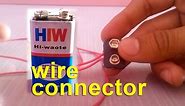 how to make 9v battery connector easy way