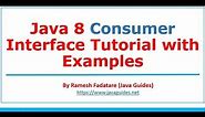 Java 8 Consumer Interface Example