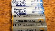 Battery Review: Amazon Basics vs Wal-Mart Great Value Alkaline Battery Showdown
