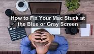 How to fix: Mac Stuck at Blue or Gray Screen?