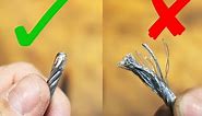 How to keep steel wire cable ends together. No fraying.