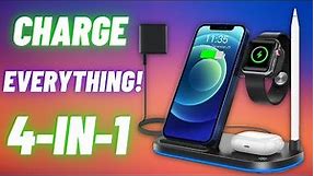 4-in-1 Wireless Charging Station! Charge ALL Your Devices at Once! 🔋