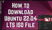 How to Download Ubuntu 22.04 LTS ISO File