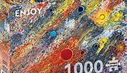 ENJOY Puzzle 1000 Pieces Jigsaw Puzzle for Adults with Free Puzzle Saver Adhesive Sheets - Abstract Collection - Star Flow