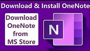 How to Download & Install Microsoft OneNote on PC/Laptop | How can I download OneNote | #OneNote