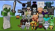 Zombie with Iron Armor & Iron Sword vs Every mob in Minecraft - Zombie with Iron Armor vs All mobs