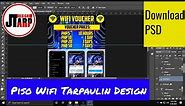 Business Design - Piso Wifi Tarpaulin Design PSD File Download