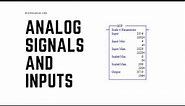 Micrologix 1100 - ANALOG SIGNALS and INPUTS