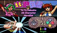 Yu Yu Hakusho - Movelist (Super Nintendo/Super Famicom)