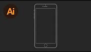 Learn How to Draw an iPhone 6 Wireframe in Adobe Illustrator | Dansky