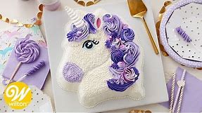 How to Make a Purple Buttercream Unicorn Birthday Cake | Wilton