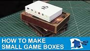 How to Make Small Game Boxes - Dining Table Print & Play