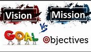 Mission Vision Goals and Objectives [ Mission vs Vision ] [ CASE STUDIES ON VISION AND MISSION ]