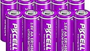 PKCELL 3.6V AA ER14505 Lithium SOCL2 2400mAh Batteries AA Size Lithium Battery Non-Rechargeable Battery 10Pcs